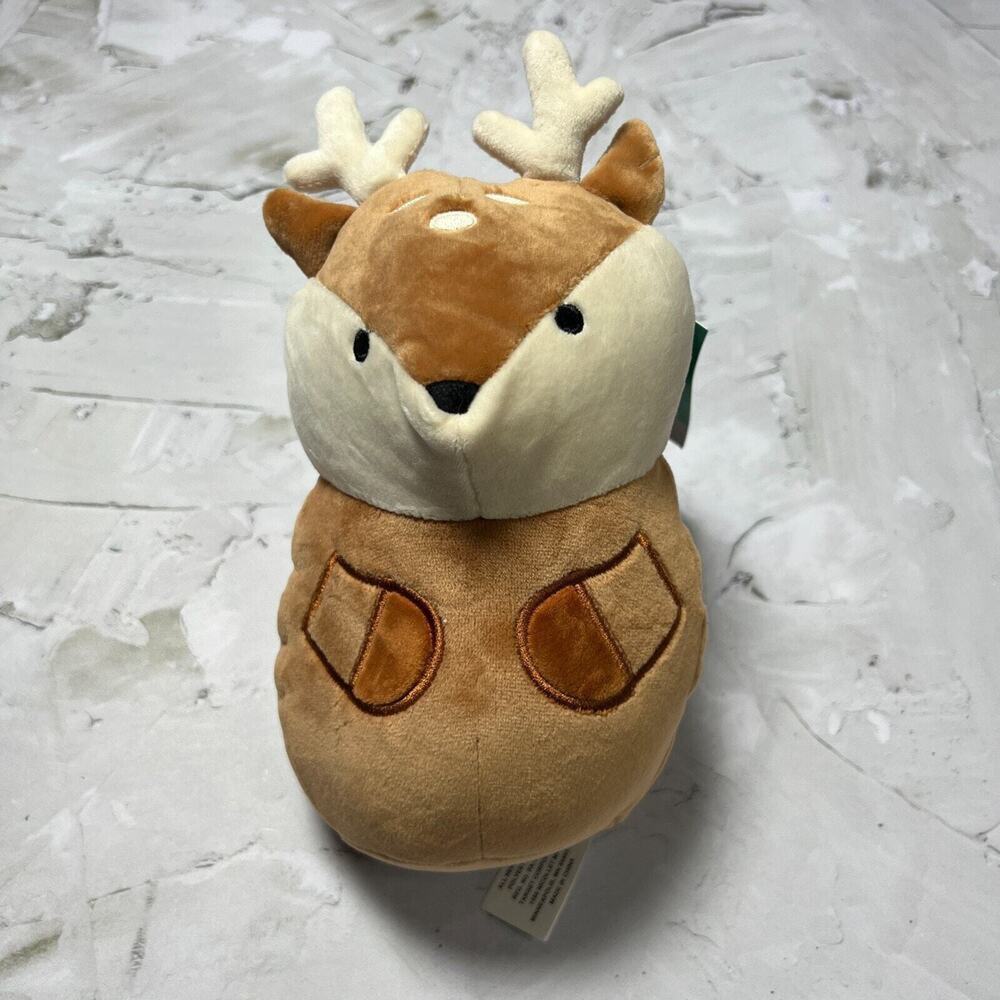 Pillowfort Brown Deer Mini Plush Squish 8” Stuffed Animal Toy NEW